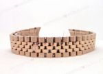 Replacement Replica Rolex Strap Rose Gold Jubilee band 20mm